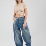 Baggy-Fit Vintage Washed Denim