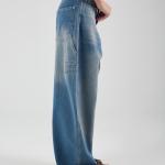 Baggy-Fit Vintage Washed Denim