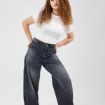 Baggy-Fit Charcoal Gray Denim