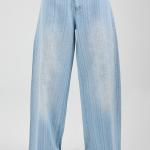 Wide-Loose Crystal Fade Light Blue Denim