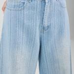 Wide-Loose Crystal Fade Light Blue Denim