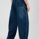 Baggy-Fit Navy Blue Denim