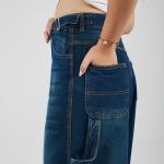 Baggy-Fit Navy Blue Denim