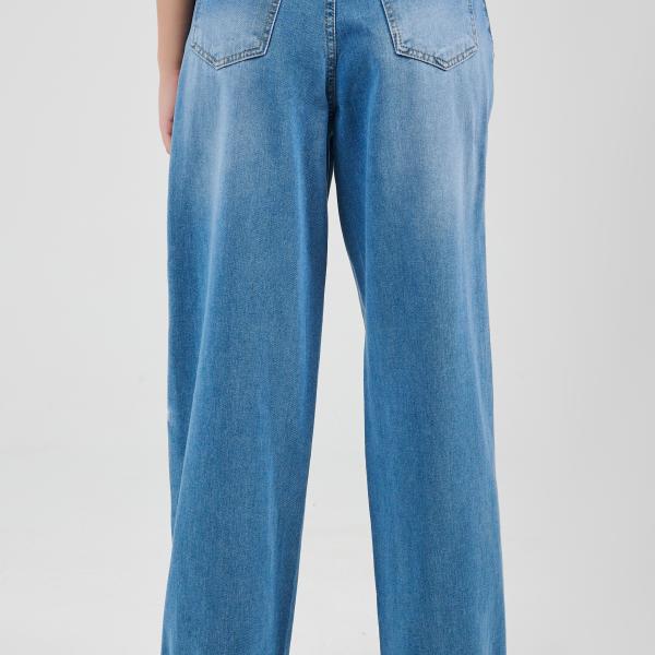 Long-Leg Mid Blue Denim