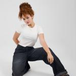 Long-Leg Washed Charcoal Black