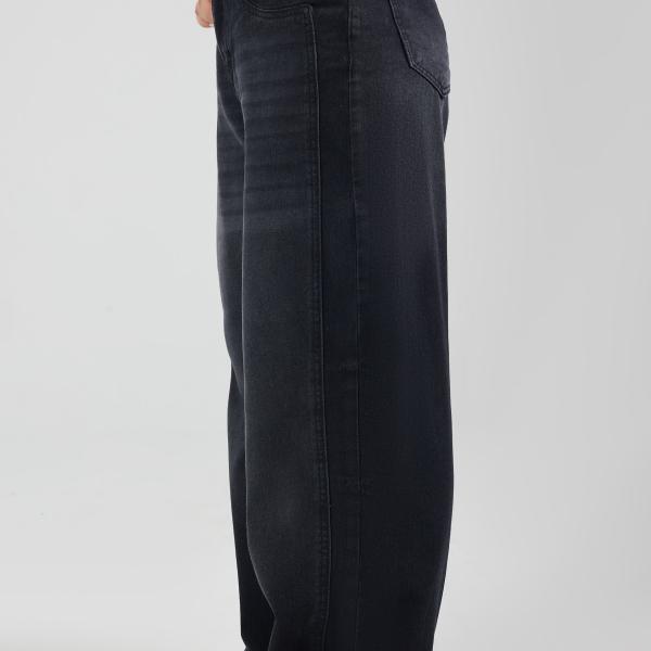 Long-Leg Washed Charcoal Black