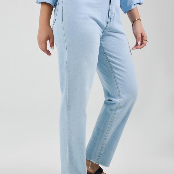 Mom-Fit Sky Blue Denim