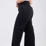 Wide-Leg ComfiCut Black Gabardine