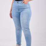 Skinny Plus-Sized Light Blue Denim