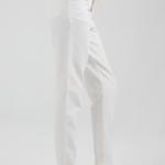 Mom-Fit White Gabardine