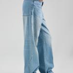 Long-Leg Light Washed Blue Denim