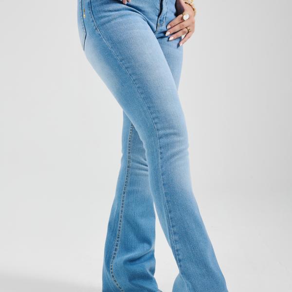 Flare Mid-Blue Denim