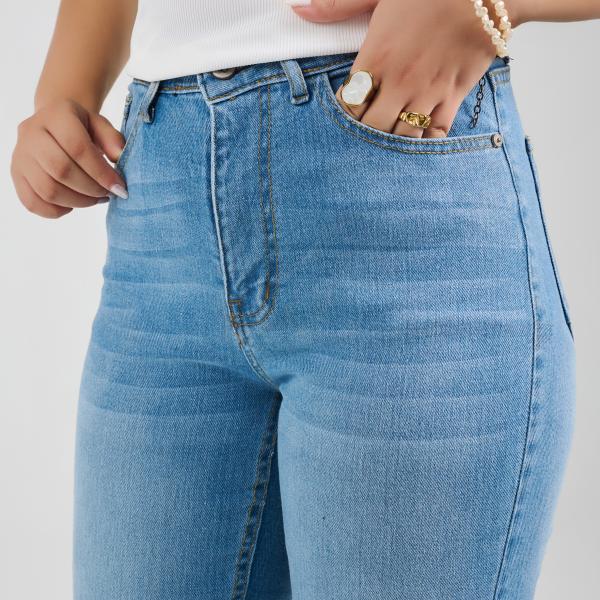 Flare Mid-Blue Denim