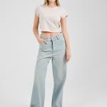 Wide-Leg Vintage Blue Denim