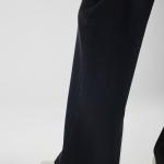 Wide-Leg Washed Charcoal Denim