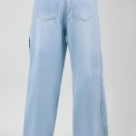 Wide-Leg Sky Washed Blue denim