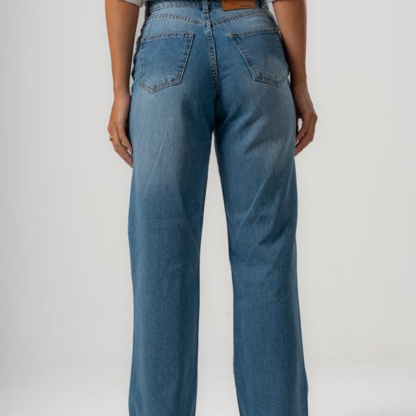 Wide-Leg Dark Rush Ripped Denim