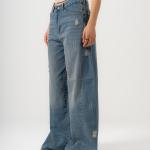 Wide-Loose Dirty Blue Denim