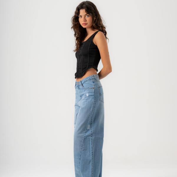 Wide-Loose Light Denim