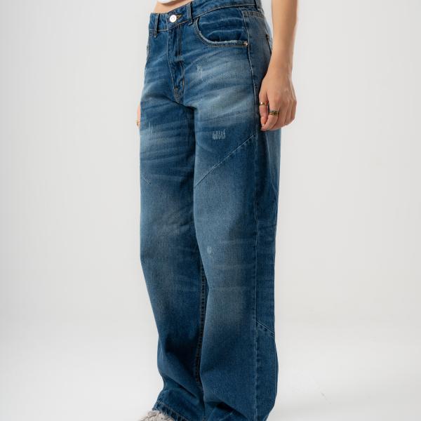 Baggy-Fit Faded Dark Blue