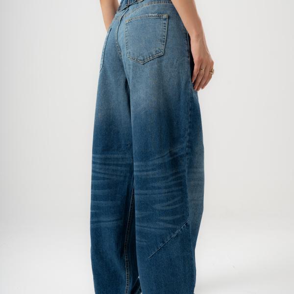 Baggy-Fit Faded Dark Blue