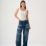 Baggy-Fit Faded Dark Blue