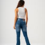 Boot-Cut Dark Blue Denim