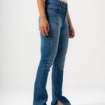 Boot-Cut Dark Blue Denim