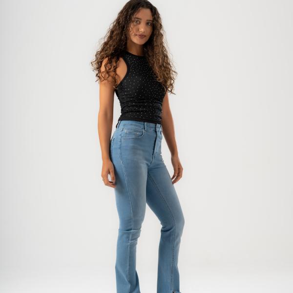 Boot-Cut Light Blue Denim