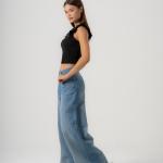 Wide-Loose Light Washed Denim