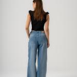 Wide-Loose Light Washed Denim