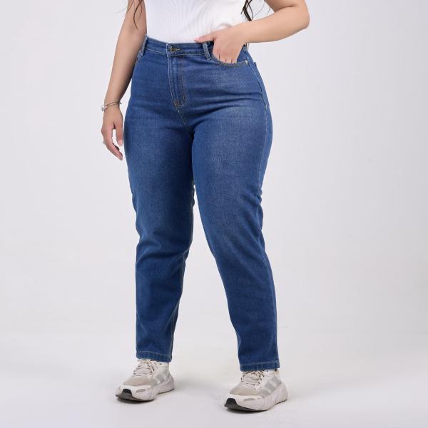 Mom-Fit Dark Blue Denim